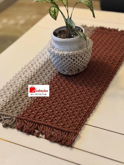 Eshtyles - Custom Macrame Home Decor For Your Table: Coasters, Runners & Mats photo 20