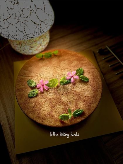 A plain yet buttery vanilla sponge cake with whole wheat for a school birthday. This one followed all the school's rules: no maida, no chocolate, no icing, no cream, and eggless.