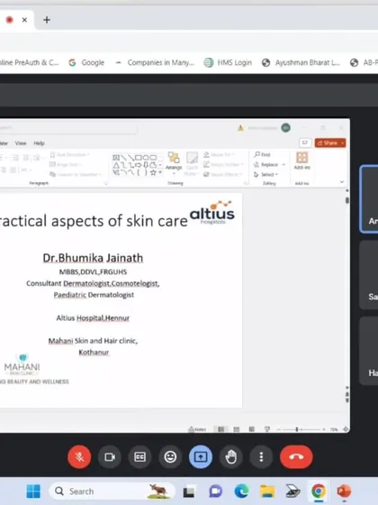 The title slide from my webinar on practical skincare. Education is a core part of my practice philosophy.