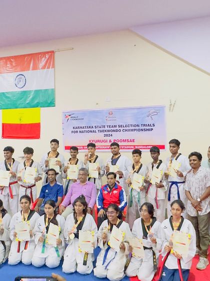 A formal group photo of our state championship winning team. Discipline and unity are reflected in everything we do.