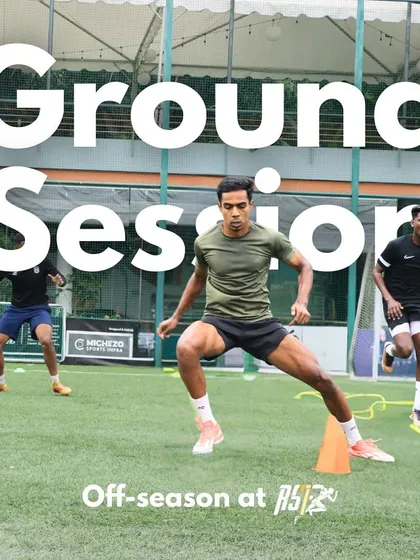 A ground session at our off-season training camp, where athletes focus on strength, conditioning, and recovery.
