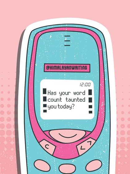 A friendly message from your word count tracker. Has it taunted you today? A little bit of data can be a powerful motivator to get you back to the keyboard.