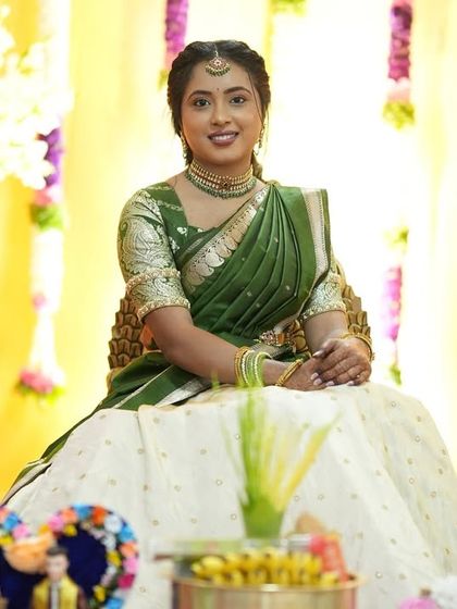 Shreeja - Bridal Makeup & Styling Elegant Engagement & Pre-Wedding Looks photo 15