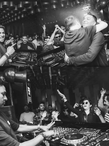 A collage of moments from a packed night. From hugs with fellow artists to feeling the energy of the crowd, this is what a great gig is all about.