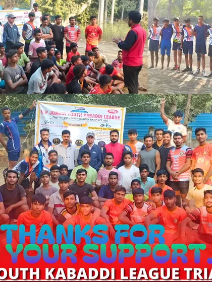A group photo from the Youth Kabaddi League trials in Delhi. I am proud of every player who gave their best performance and showed great sportsmanship.