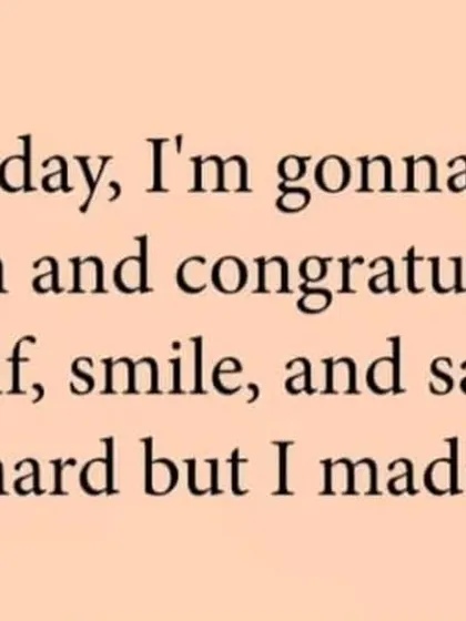 A quote to remember. One day you will look back at your journey and be proud that you made it, no matter how hard it was.