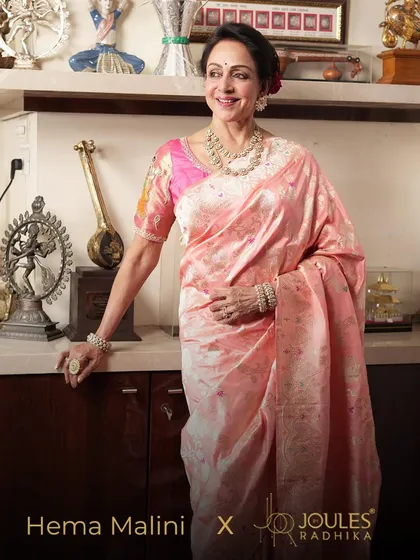 An icon in jewels worthy of her legacy. It was an honor to see the legendary Hema Malini wearing my creations. She is adorned in a custom-designed diamond polki set that speaks of grace and timeless beauty.