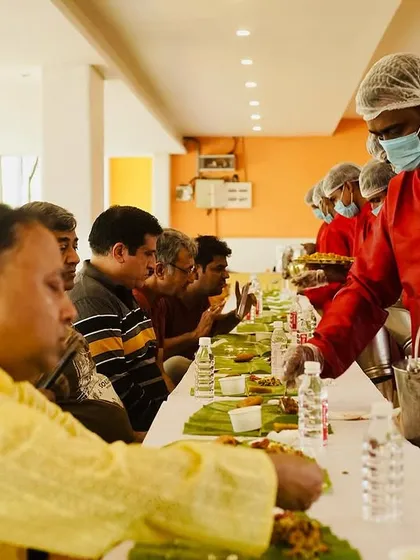 My team takes great pride in serving an authentic Yele Oota. Dressed in traditional attire, we serve each course with care, bringing the soulful experience of a Karnataka feast directly to your guests.