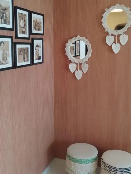 Crafting a masterpiece with every thread. We love this client's enchanting corner setup featuring two of our white macrame mirrors, exuding bohemian elegance.