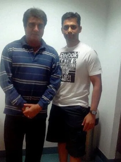 Another photo with the veteran actor Shatrughan Sinha. My work spans generations.