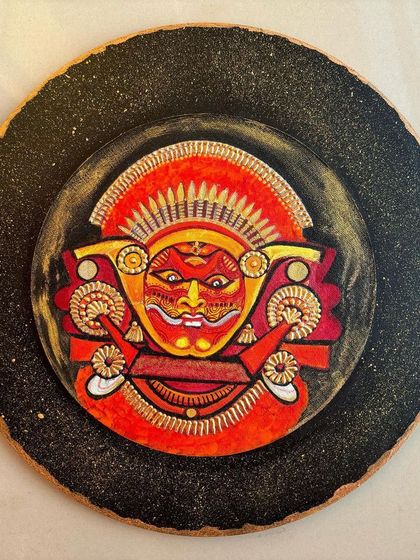 Greengold - Indian Artisan Home Decor Stories on Wood: Mythological & Folk Art Plates photo 6