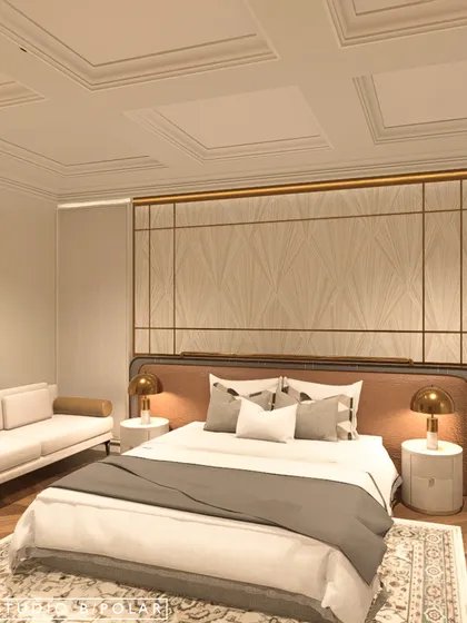 Additional views showcasing the diverse styles and details of our bedroom designs, from material palettes and lighting to furniture selection and layout.