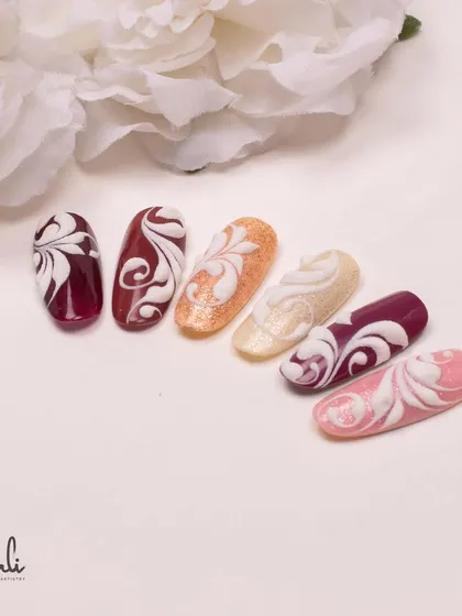 A beautifully shot image of my embossed swirl designs, highlighting the texture and depth.