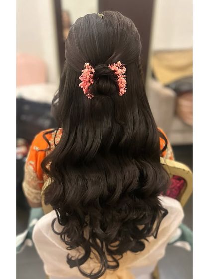 Ramya Gowda - Bridal & Occasion Hairstyling Reception & Engagement Styles photo 12