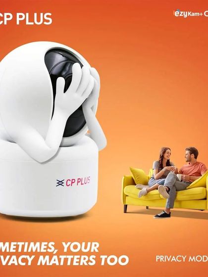 We understand that your privacy is important. That's why our CP Plus EzyKam cameras come with a Privacy Mode, allowing you to disable recording and viewing with a single tap when you are home.