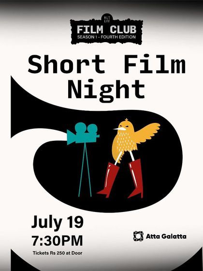 Poster for the ALT EFF Film Club's 'Short Film Night'.