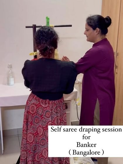 Shikha Agarwal - Personal Saree Draping Classes My Bangalore Studio Sessions photo 33