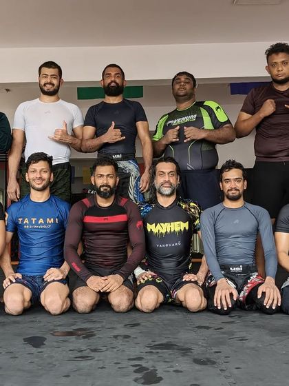 The competition team after a tough Saturday session.