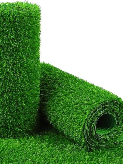 I stock turf in large quantities, available in various roll sizes. This ensures I have the right product on hand for immediate client needs.