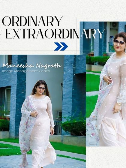 An effortlessly chic ethnic wear look. This image promotes my service in helping clients carry themselves with grace and confidence in traditional attire.