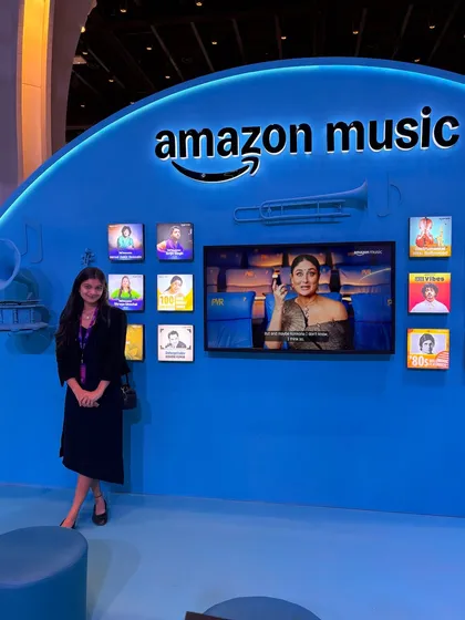 Attending the Wave Summit India 2025 at the Jio World Centre. It was surreal to be at such a huge event for the music and entertainment industry.
