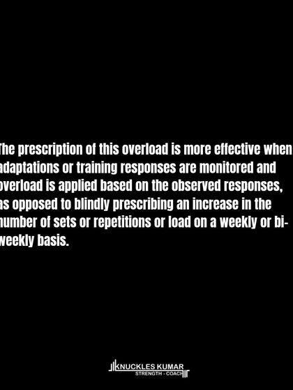 Progressive overload is one of the most misunderstood concepts. It isn't about adding weight every week. It's a reactive process based on your body's adaptation, ensuring the training stimulus remains challenging enough to drive continued progress without being excessively aggressive.