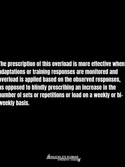 Progressive overload is one of the most misunderstood concepts. It isn't about adding weight every week. It's a reactive process based on your body's adaptation, ensuring the training stimulus remains challenging enough to drive continued progress without being excessively aggressive.