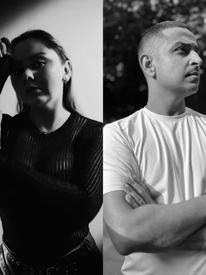 Collaboration is at the heart of my creative process. This image announces my track "Story About Monk" with my friend Ajit Sarathi, a special project released on the German label 3000 Grad.