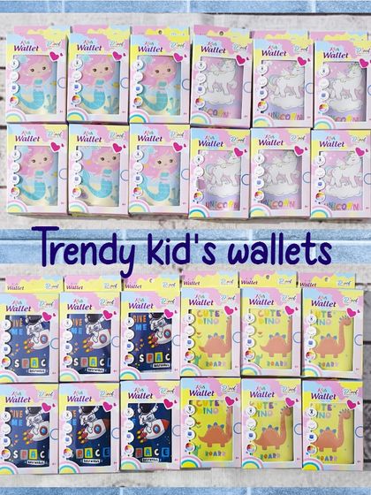 These trendy kids' wallets are a great practical gift. They come in many cute designs like mermaids, unicorns, astronauts, and dinosaurs.