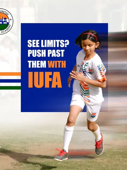See limits? Push past them with IUFA. We empower our players, like this young girl, to break barriers and redefine what's possible.