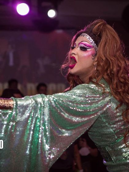 The incredible Malai commanding the stage at Bollywood Disco. I curate my Pride events to feature powerful performances that blend drag, culture, and activism.
