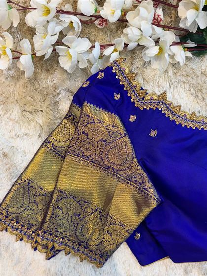 Chaithu Gowda - Custom Designer Ethnic Wear Custom Embroidered Blouses photo 24