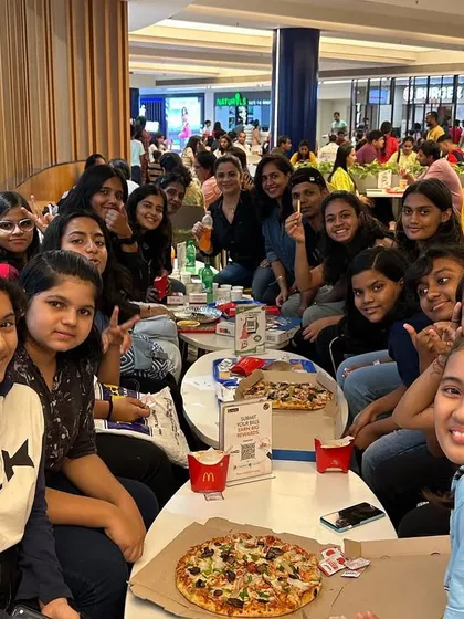 More happy faces from our pizza party. It's these moments of togetherness that make The Beat Room more than just a dance class.
