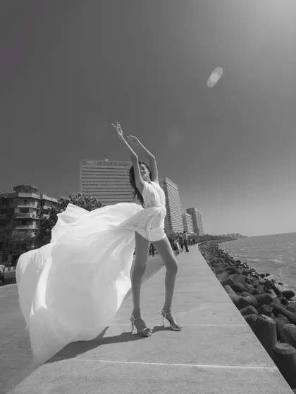 More shots from my self-designed gown photoshoot. This shows my dedication to bringing a creative vision to life from concept to execution.