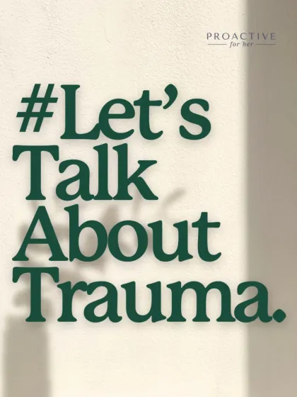 Let's talk about trauma. It's a word we hear a lot, but the experience is deeply personal. We are creating a safe space to understand, navigate, and heal from trauma, because your story matters.