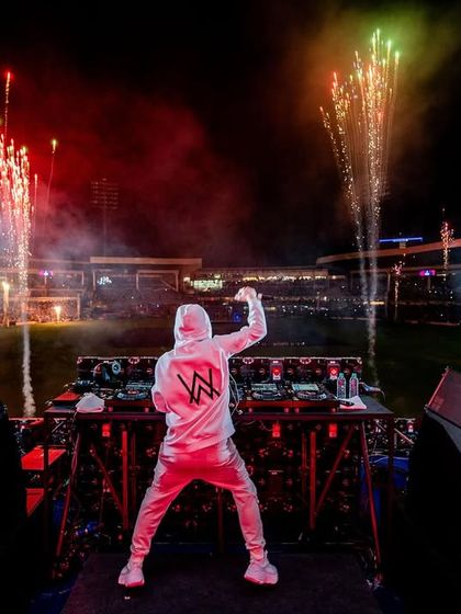 We bring international music acts to sporting events. Here is DJ Alan Walker performing at the RCB Unbox event, where we managed the full technical production for his set, including sound, lighting, and pyrotechnics.