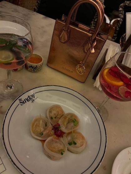 Cocktails and dim sum. A perfect evening combination.