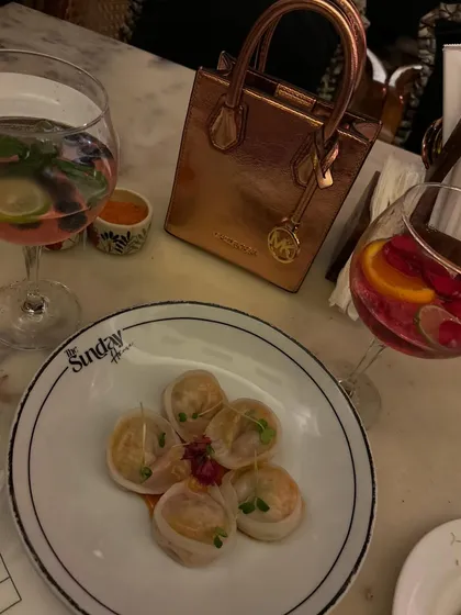 Cocktails and dim sum. A perfect evening combination.