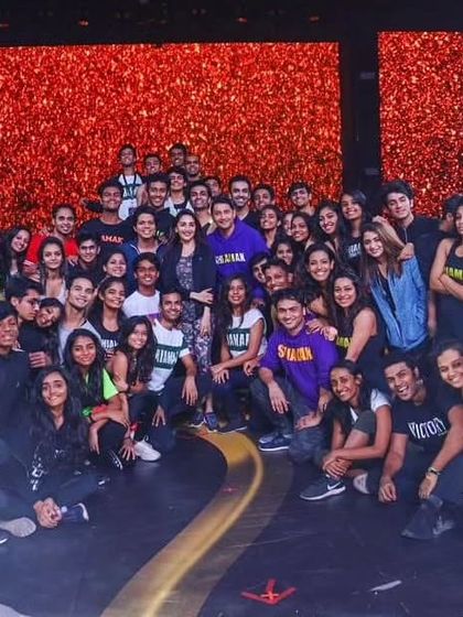 A picture with the dancing queen herself, Madhuri Dixit, during the Filmfare Awards. Learning from the best has been an incredible journey.