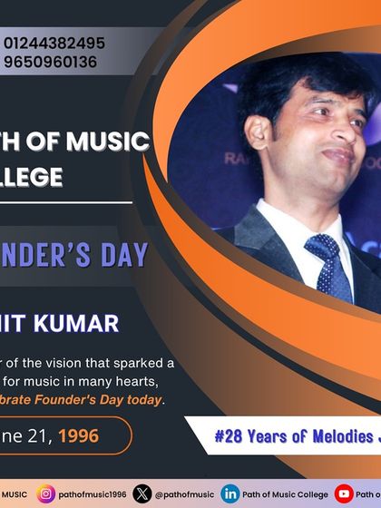 Celebrating our Founder's Day and 28 years of a melodious journey. Since 1996, we have been committed to nurturing a passion for music in the hearts of our students.