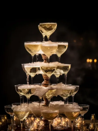 We love a grand celebration. A champagne tower is more than just a drink; it's a centrepiece, a photo opportunity, and a memorable moment that adds a touch of sparkle and elegance to your special occasion.