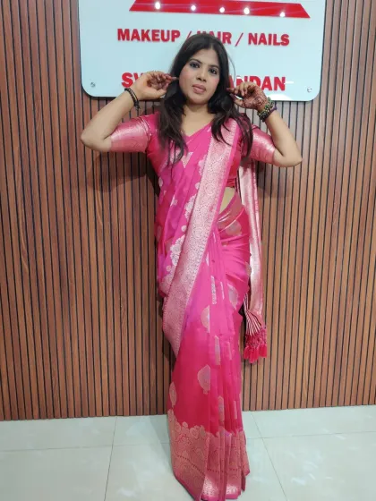 Simple folds, rich vibes, and a happy heart. This is my go-to style for a simple yet elegant look.