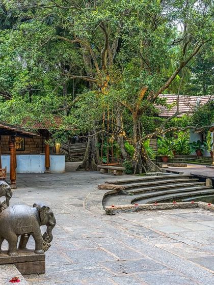 Our grounds are dotted with stone elephants and other heritage sculptures, each adding to the narrative of this historic place.