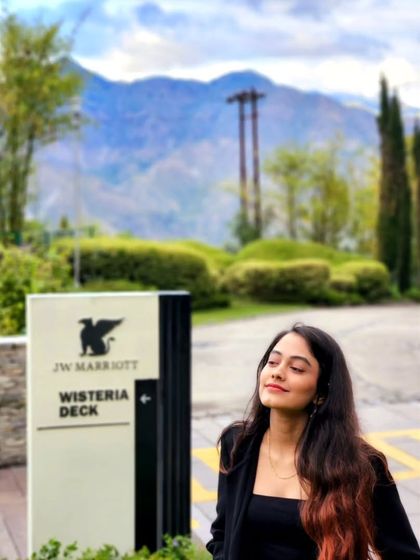 At the JW Marriott in Mussoorie for a gig.