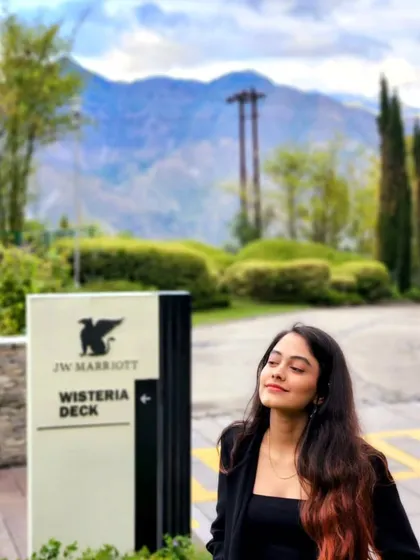 At the JW Marriott in Mussoorie for a gig.