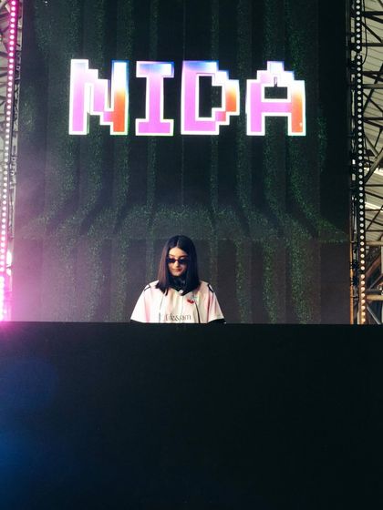 My name in lights at the Homegrown Festival. I had the amazing opportunity to curate my own disco and house stage at this festival, which was a huge moment for me.