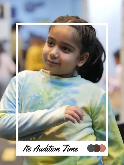 A candid moment from our auditions, capturing the natural charm and personality of a participant.