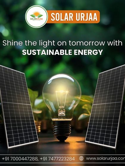 **Shine the light on tomorrow with sustainable energy.** This image of a lightbulb between two solar panels symbolizes the bright ideas and innovations driving the solar revolution.