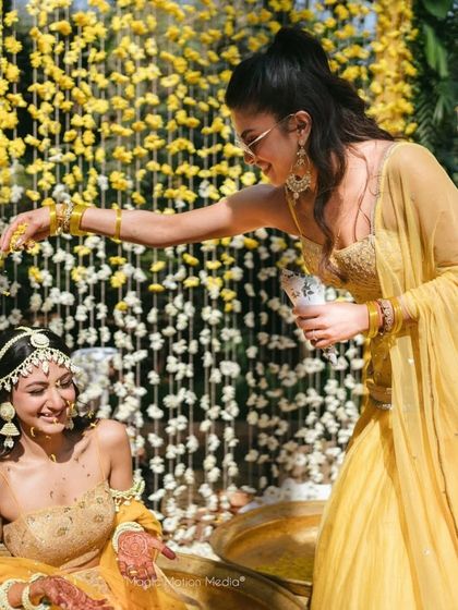 Colorful Beginnings: Haldi & Mehendi photo 5