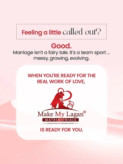 If these questions feel a bit direct, that's a good thing. Marriage is not a fairy tale; it's a team sport that requires real work. When you're ready for that, we're ready for you.